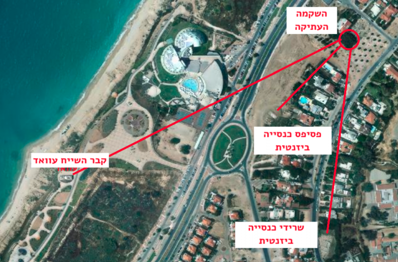 קובץ:אתרים הסטורים וגבירת השקמה מאשקלון.png