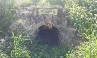 Shoval to Tel A-Sheria section - Train from Sorek to Kusseima - bridge 4.jpg